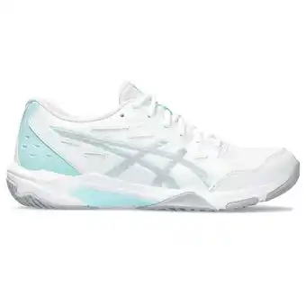 Decathlon Badmintonschoenen voor dames gel-rocket 11 wit/helderblauw aanbieding