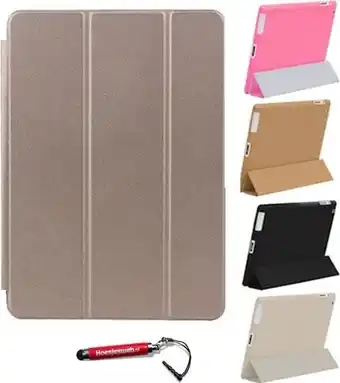 Bol.com Ipad air 2 smart cover goud / vouw hoesjes apple ipad air 2 / vouw hoesje ipad air 2 / inclusief handige uitschuifbare hoesje aanbieding
