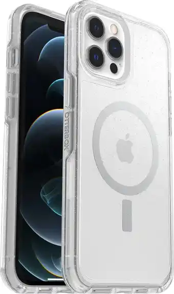 Bol.com Otterbox symmetry plus hoesje met magsafe voor iphone 12 pro max - transparant/stardust aanbieding