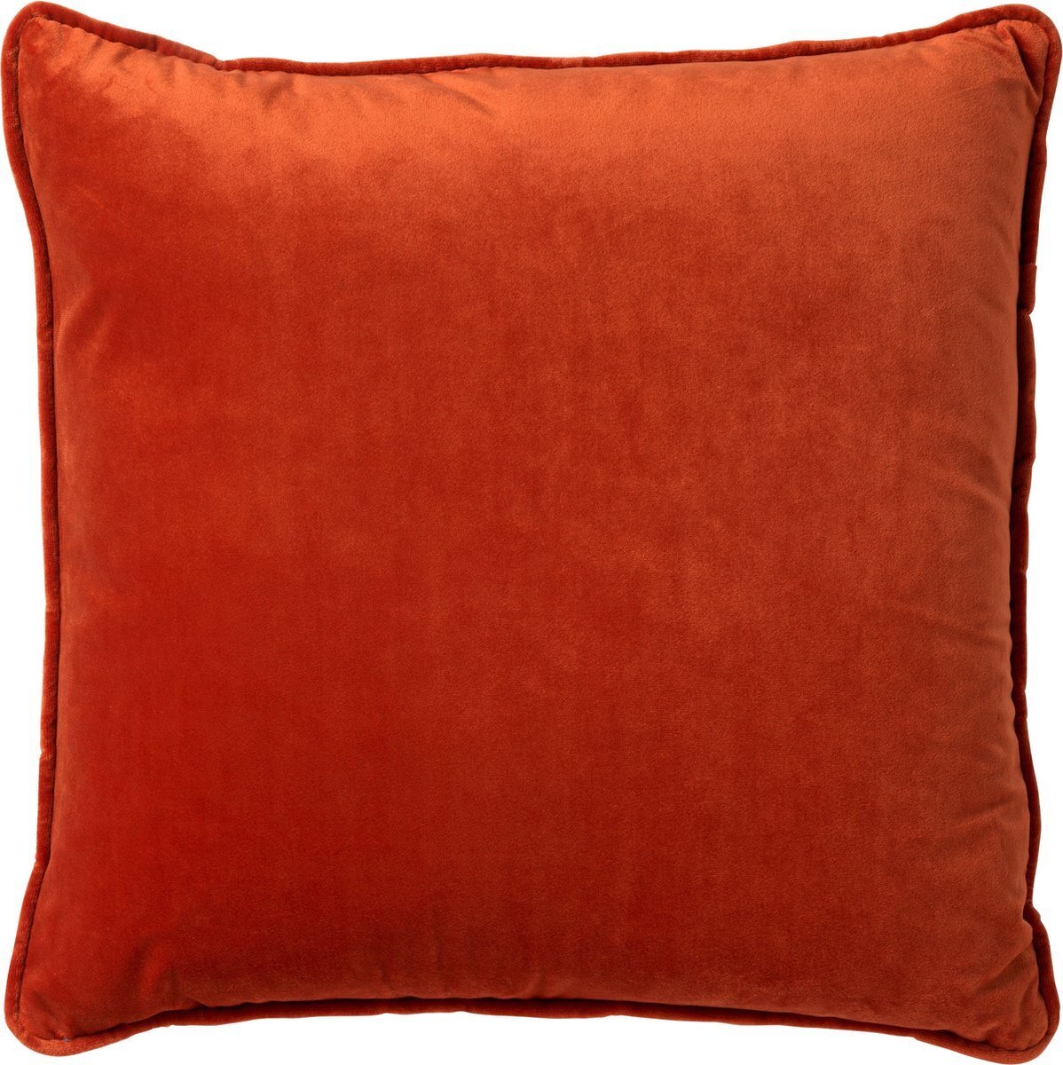 Bol.com Dutch decor finn - kussenhoes velvet 45x45 cm - potters clay - oranje - met rits aanbieding