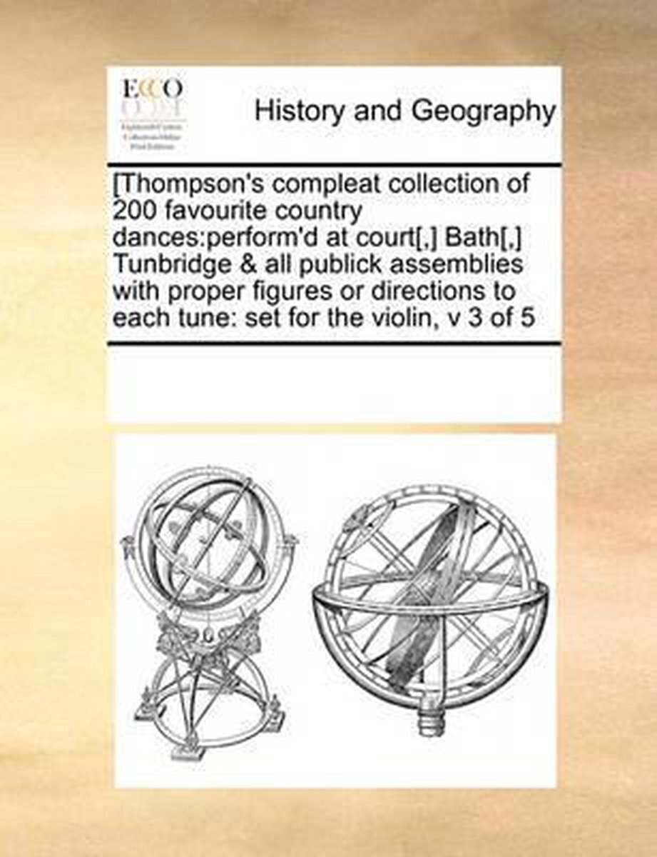 Bol.com [thompson's compleat collection of 200 favourite country dances aanbieding