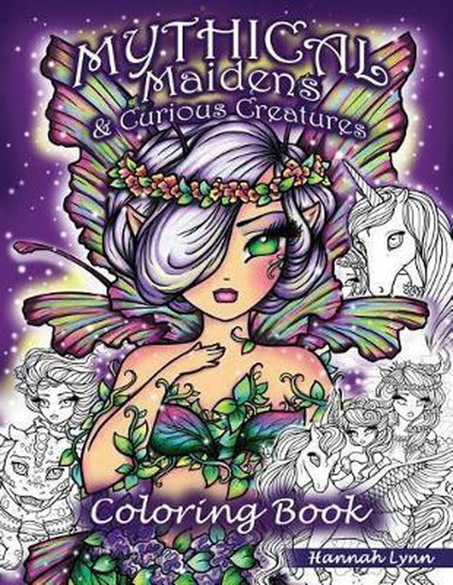Bol.com Mythical maidens & curious creatures coloring book aanbieding