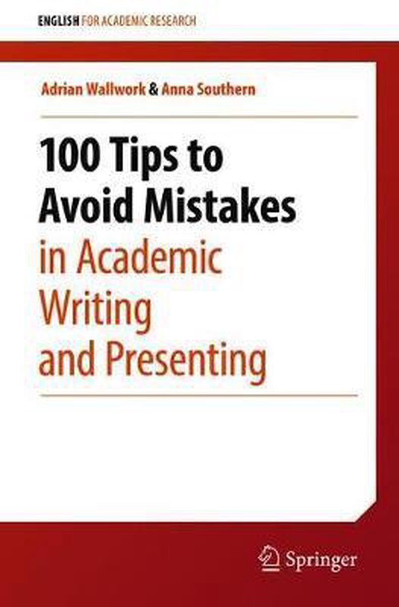 Bol.com 100 tips to avoid mistakes in academic writing and presenting aanbieding