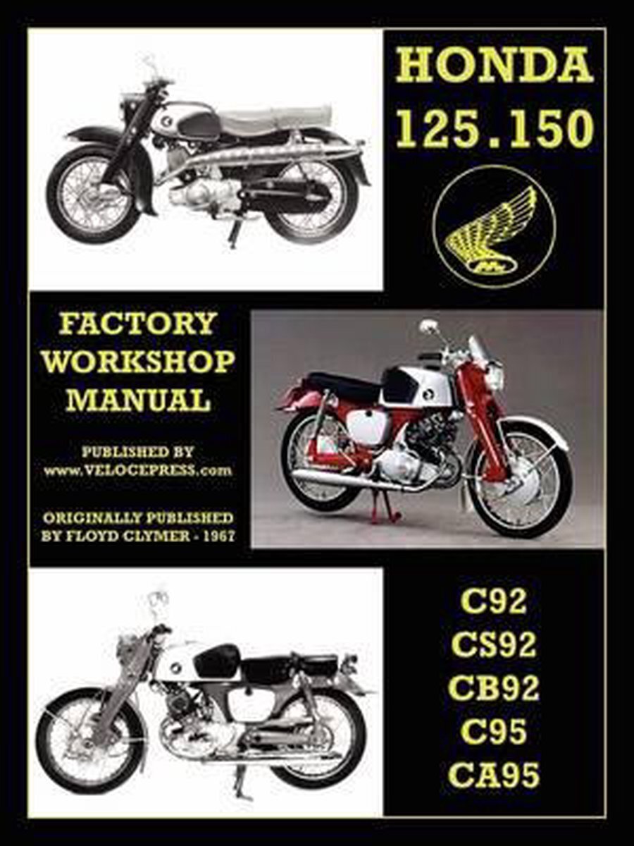 Bol.com Honda motorcycles workshop manual 125-150 twins 1959-1966 aanbieding