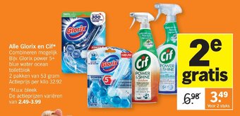 Albert Heijn Alle Glorix en Cif aanbieding
