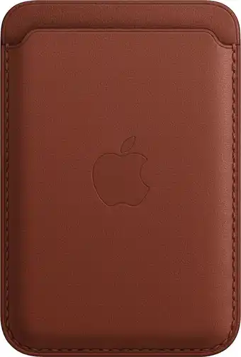 Bol.com Apple leren kaarthouder met magsafe voor iphone - bruin aanbieding