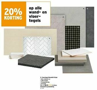 GAMMA Vloertegel block60 grigio aanbieding