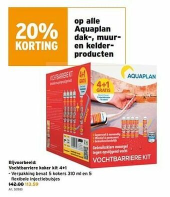 GAMMA Vochtbarriere koker kit 4+1 aanbieding