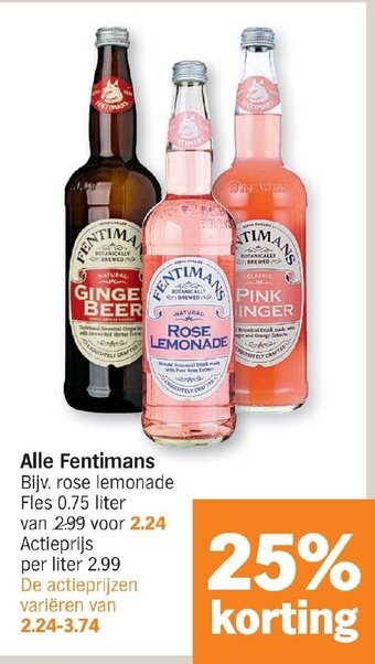 Albert Heijn Alle Fentimans aanbieding