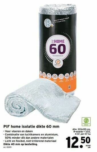 GAMMA Pif home isolatie aanbieding