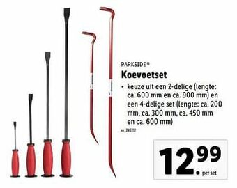 Lidl Koevoetset aanbieding