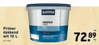 GAMMA Primer dekkend wit aanbieding
