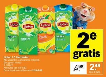 Albert Heijn Green ice tea aanbieding