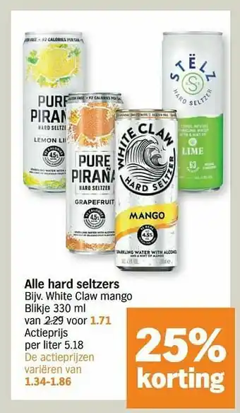 Hard seltzers white claw mango