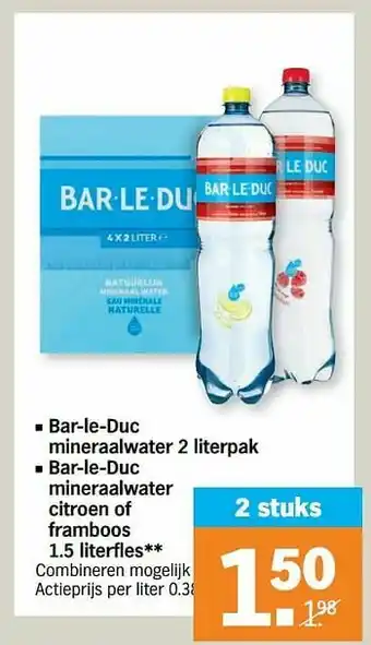 Bar-le-duc mineraalwater mineraalwater citroen of framboos