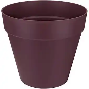 Brico Elho bloempot Loft Urban wielen rond 40cm moerbei paars aanbieding