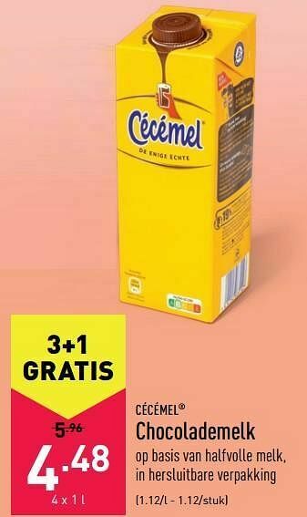 ALDI Cécémel chocolademelk aanbieding