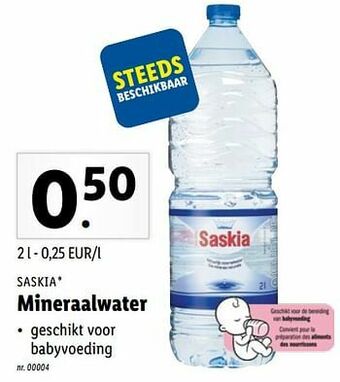 Lidl Mineraalwater aanbieding