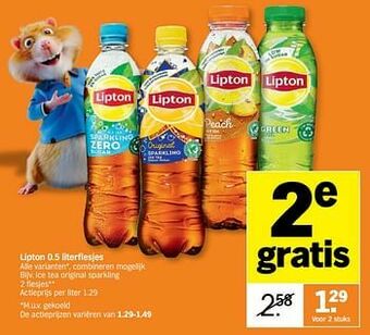 Albert Heijn Ice tea original sparkling aanbieding