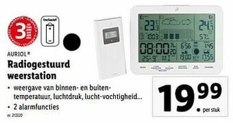 Lidl Auriol radiogestuurd weerstation aanbieding