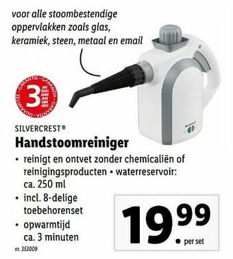 Lidl Silvercrest handstoomreiniger aanbieding