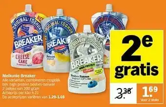 Albert Heijn High protein bosbes-banaan aanbieding