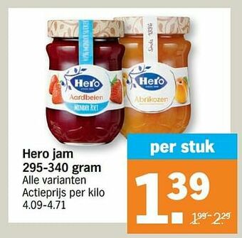 Albert Heijn Hero jam aanbieding