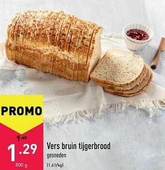 ALDI Vers bruin tijgerbrood aanbieding