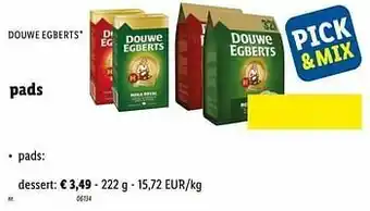 Lidl Pads dessert aanbieding
