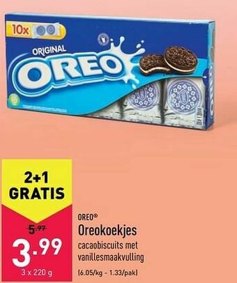 ALDI Oreo oreokoekjes aanbieding