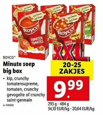 Lidl Minute soep big box aanbieding