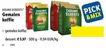 Lidl Gemalen koffie dessert aanbieding