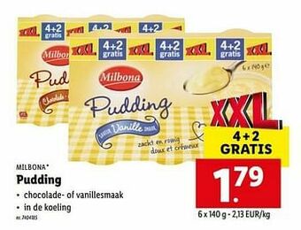 Lidl Pudding aanbieding