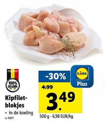 Lidl Kipfiletblokjes aanbieding