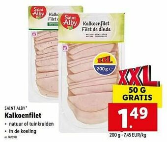 Lidl Kalkoenfilet aanbieding