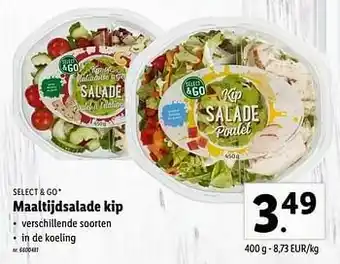 Lidl Maaltijdsalade kip aanbieding