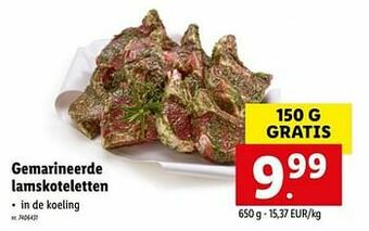 Gemarineerde lamskoteletten