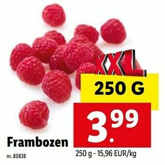 Lidl Frambozen aanbieding