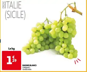 Auchan Raisins Blancs aanbieding