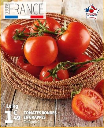 Auchan Tomates Rondes En Grappes aanbieding