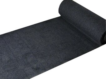 Bol.com Deurmat loper la paz- 100 x 800 cm- antraciet aanbieding