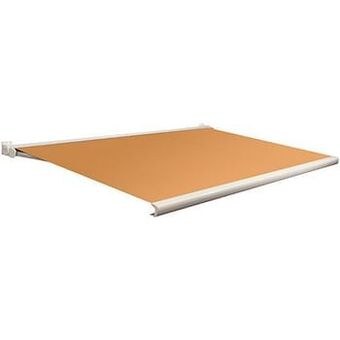 Brico Domasol zonnetent elektrisch met afstandsbediening ’Factor 20-C’ oranje 450 x 250 cm aanbieding