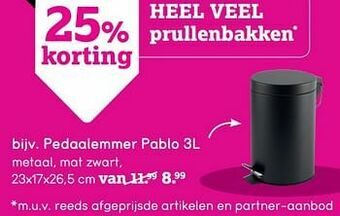 Leen Bakker Pedaalemmer pablo aanbieding