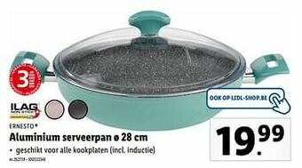 Lidl Aluminium serveerpan aanbieding