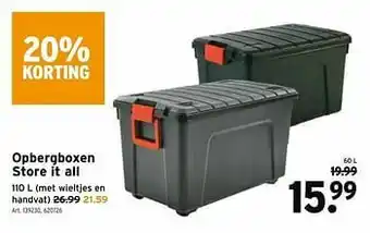 GAMMA Opbergboxen store it all aanbieding