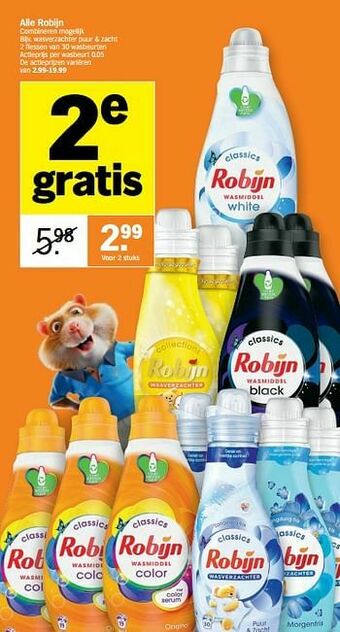 Albert Heijn Wasverzachter puur + zacht aanbieding