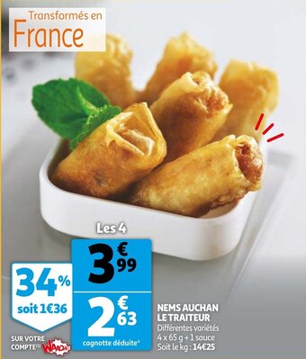 Nems Auchan Le Traiteur