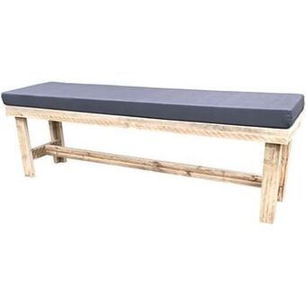 Wood4you tuinbank ’Rotterdam’ steigerhout met kussen 180 x 38 cm