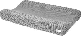 Bol.com Meyco baby herringbone aankleedkussenhoes - grey - 50x70cm aanbieding