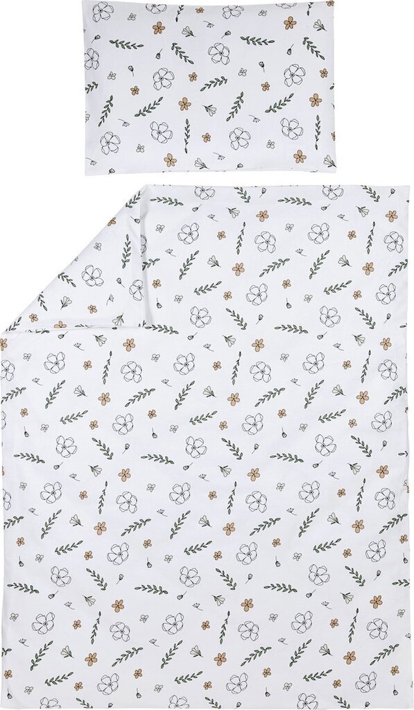 Bol.com Meyco baby floral dekbedovertrek ledikant - biologisch - multicolour - 100x135cm aanbieding